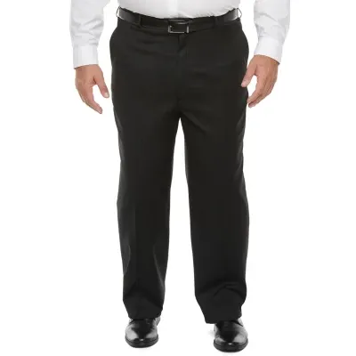 Stafford Coolmax Mens Big and Tall Classic Fit Flat Front Suit Pants