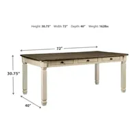 Signature Design by Ashley® Roanoke Rectangular Wood-Top Dining Table