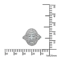 Womens 2 CT. T.W. Cubic Zirconia Sterling Silver Dome Cocktail Ring