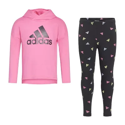 adidas Little Girls 2-pc. Legging Set