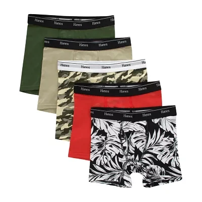 Hanes Big Boys 5 Pack Boxer Briefs