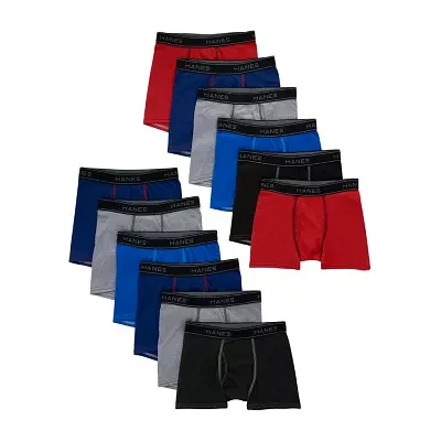 Hanes Big Boys 10+2 Boxer Briefs Bonus Pack