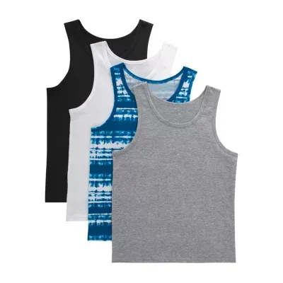 Hanes Big Boys Moisture Wicking Round Neck Tank Top