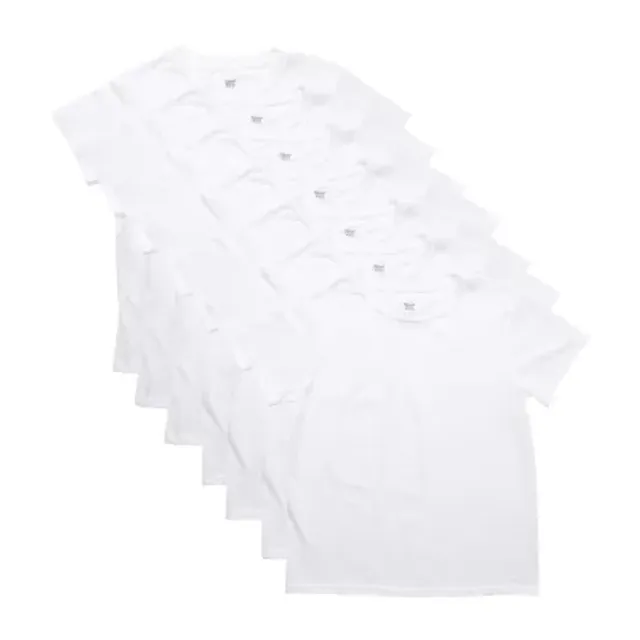 Hanes Ultimate Comfort Blend Mens 4 Pack Short Sleeve Crew Neck Moisture  Wicking T-Shirt, Color: White - JCPenney