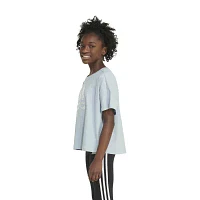 adidas Big Girls Crew Neck Short Sleeve T-Shirt