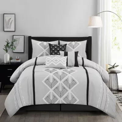 Stratford Park Briana 7-pc. Geometric Midweight Comforter Set