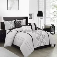 Stratford Park Briana 7-pc. Geometric Midweight Comforter Set