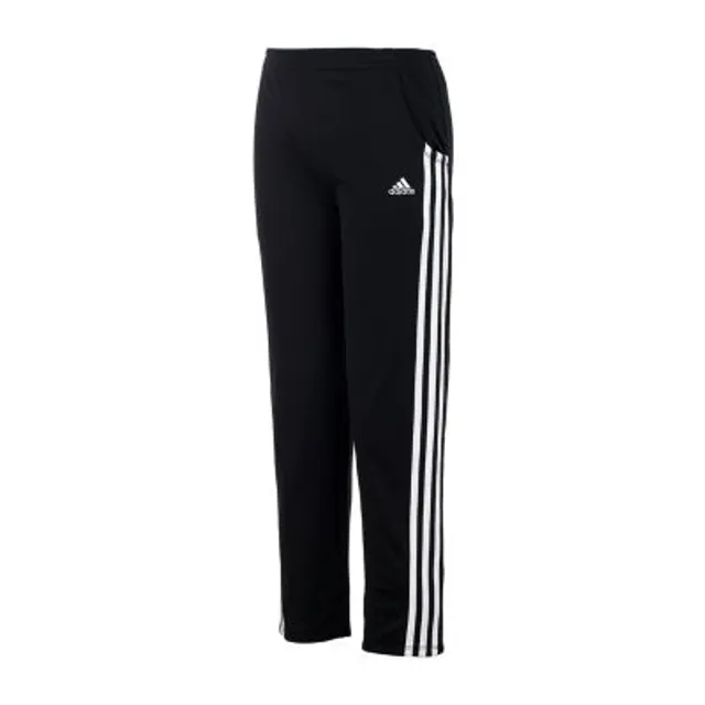 adidas Womens Mid Rise Workout Pant, Color: Black White - JCPenney