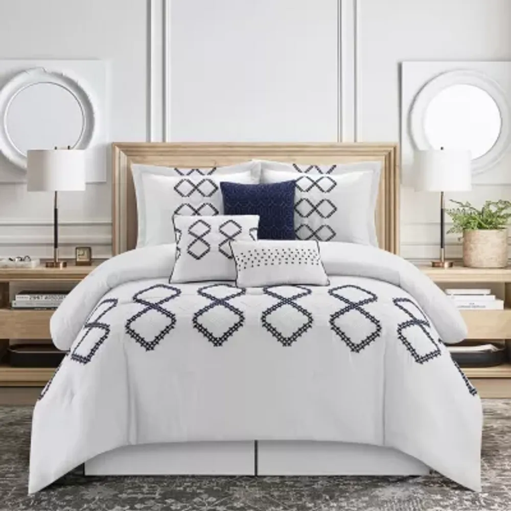 Stratford Park Maya 7-pc. Geometric Midweight Comforter Set