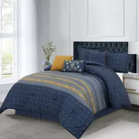 Stratford Park Conrad 7-pc. Geometric Midweight Comforter Set