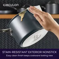 Circulon A1 Series with ScratchDefense 3-qt. Covered Straining Saucepan