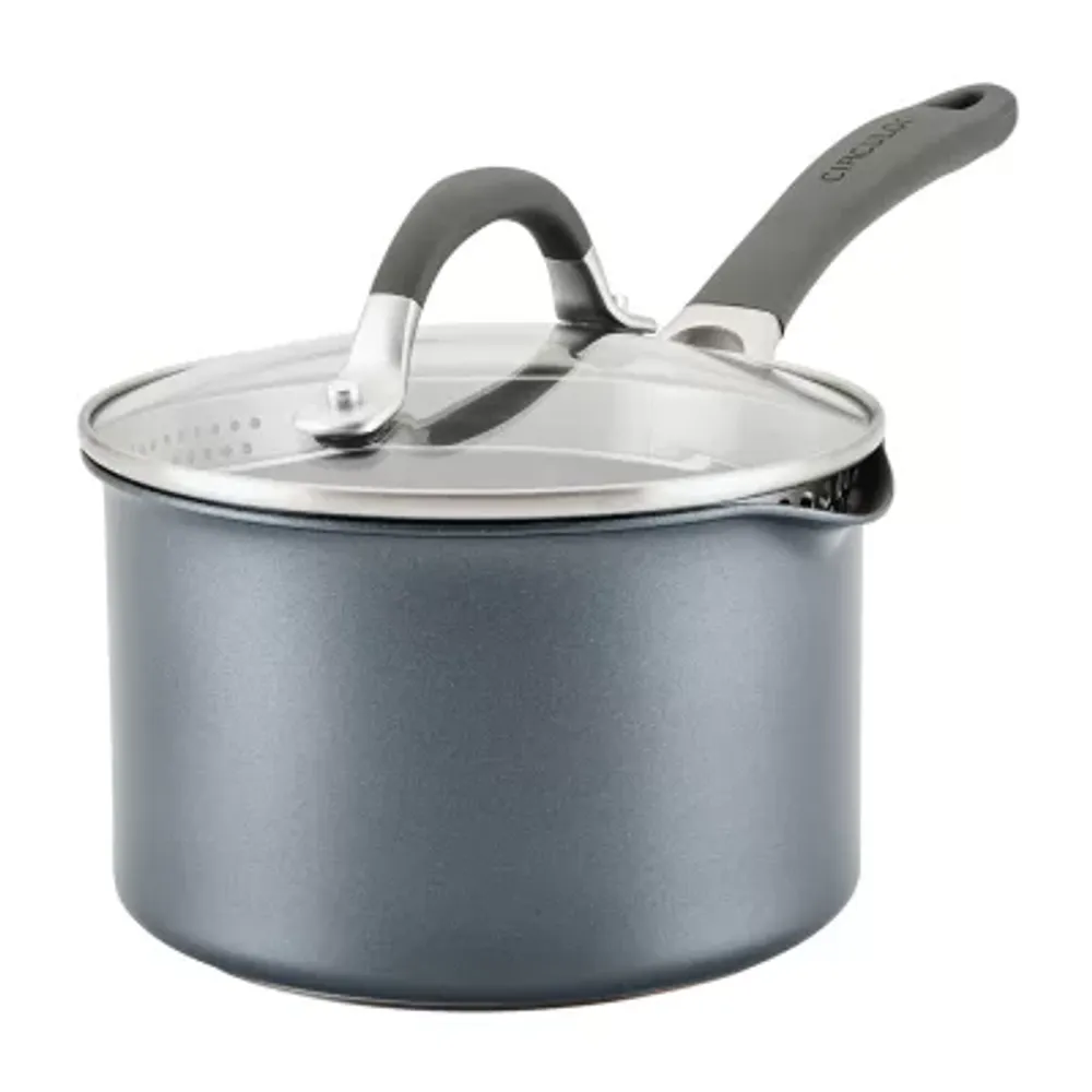 Circulon A1 Series with ScratchDefense 2-qt. Nonstick Straining Sauce Pan with Lid