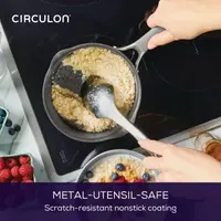 Circulon A1 Series with ScratchDefense 2-qt. Nonstick Straining Sauce Pan with Lid