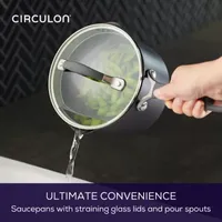 Circulon A1 Series with ScratchDefense 2-qt. Nonstick Straining Sauce Pan with Lid