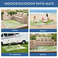 Patio Armor By Surefit Koa Weather Resistant Outdoor Rectanglular Area Rug