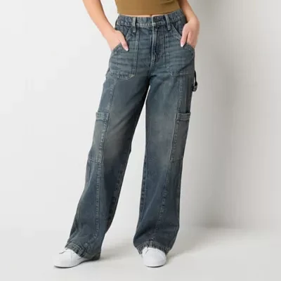 Arizona Juniors Womens Highest Rise Baggy Fit Jean