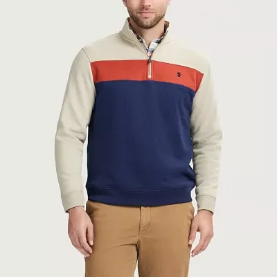 IZOD Advantage Performance Colorblock Mens Long Sleeve Quarter-Zip Pullover