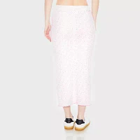 Forever 21 Ribbed Printed Womens Mid Rise Maxi Skirt - Juniors