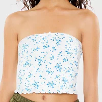 Forever 21 Ribbed Printed Womens Tube Top Juniors