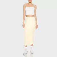 Forever 21 Chiffon Womens High Rise Midi A-Line Skirt-Juniors