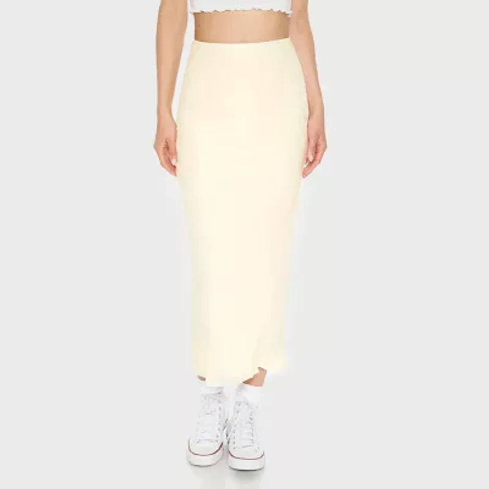 Forever 21 Chiffon Womens High Rise Midi A-Line Skirt-Juniors