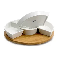 Elama Signature 6-pc. Lazy Susan Appetizer and Condiment Server Set