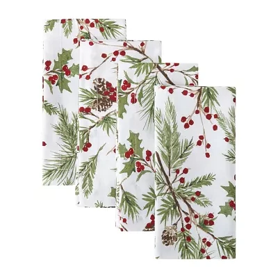 North Pole Trading Co. Holly Berry 4-pc. Napkins