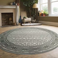 Radici Davide Bordered Indoor Round Area Rug