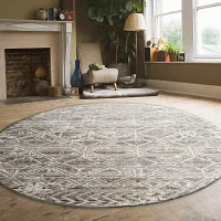 Radici Livigno Geometric 5'X5' Indoor Round Area Rug