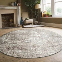 Radici Livigno Abstract Indoor Round Area Rug