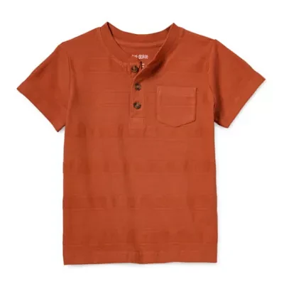 Okie Dokie Toddler & Little Boys Henley Neck Short Sleeve T-Shirt