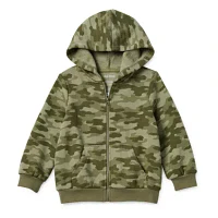 Okie Dokie Toddler & Little Boys Fleece Hooded Lightweight Jacket