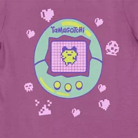 Little & Big Girls Tamagotchi Crew Neck Short Sleeve Graphic T-Shirt