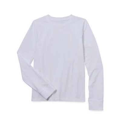 Thereabouts Little & Big Girls Crew Neck Long Sleeve T-Shirt