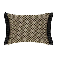 Queen Street Blythe Black & Gold Rectangular Throw Pillow