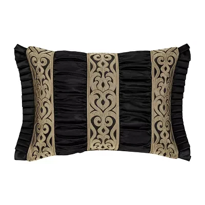 Queen Street Blythe Black & Gold Rectangular Throw Pillows