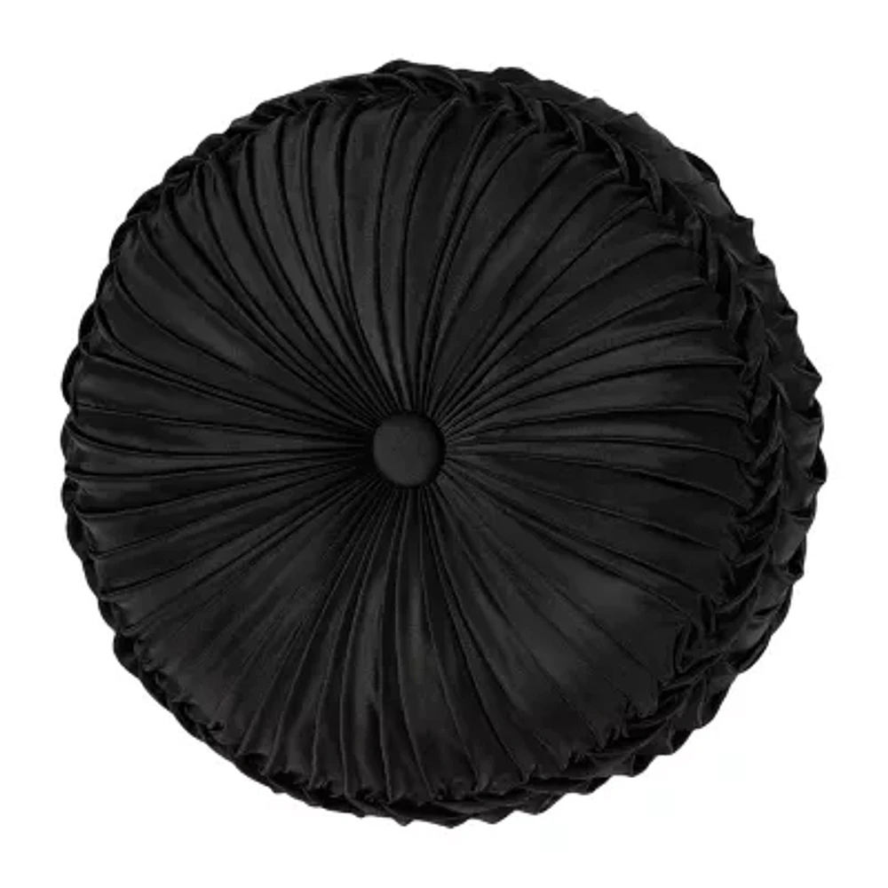 Queen Street Blythe Black & Gold Round Throw Pillows