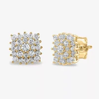 3/4 CT. T.W. Lab Grown White Diamond 10K Gold 9.3mm Stud Earrings