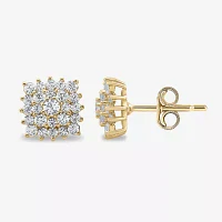 3/4 CT. T.W. Lab Grown White Diamond 10K Gold 9.3mm Stud Earrings