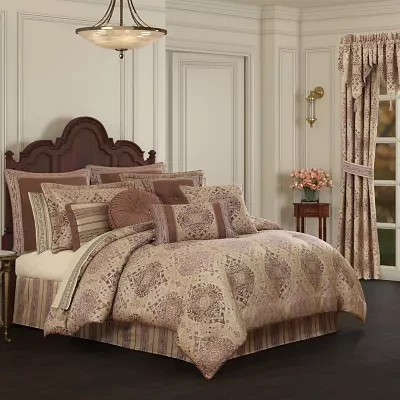 Queen Street Wallace Terracotta 4-pc. Midweight Comforter Set