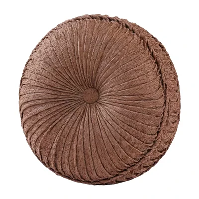 Queen Street Wallace Terracotta Round Throw Pillow