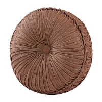 Queen Street Wallace Terracotta Round Throw Pillow