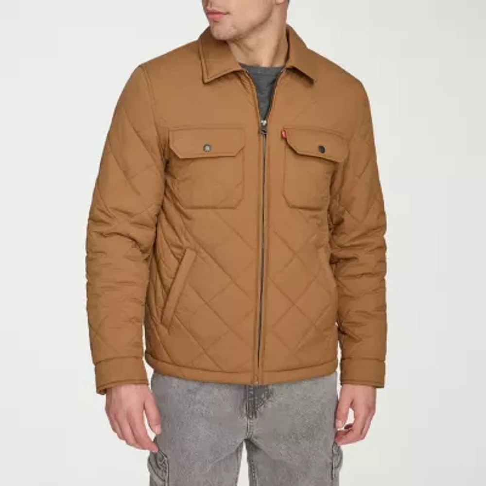 Levi's Mens Wind Resistant Interior Pockets Midweight Trucker Jacket