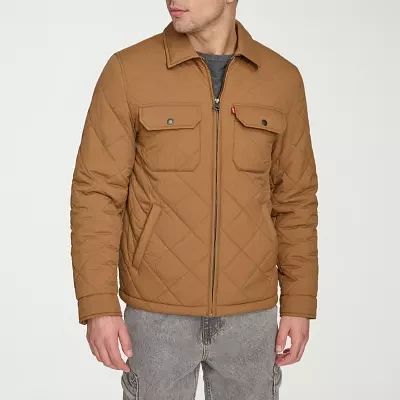 Levi's Mens Wind Resistant Interior Pockets Midweight Trucker Jacket
