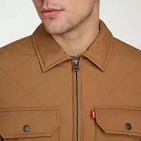 Levi's Mens Wind Resistant Interior Pockets Midweight Trucker Jacket