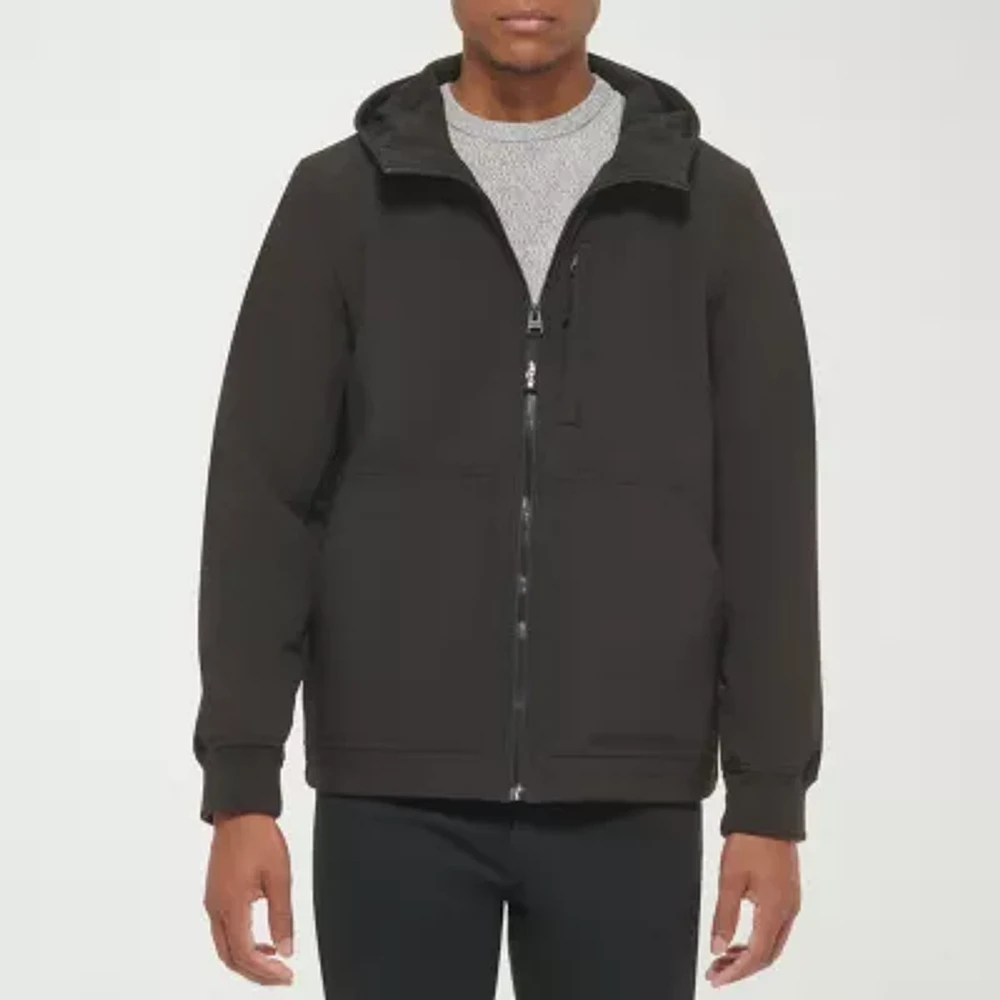 Levi's Mens Water Resistant Wind Hooded Midweight Softshell Jacket