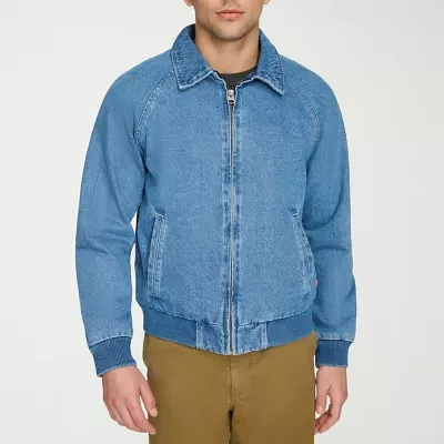 Levi's Mens Denim Wind Resistant Interior Pockets Midweight Bomber Jacket