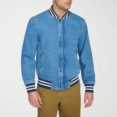Levi's Mens Denim Wind Resistant Interior Pockets Midweight Bomber Jacket