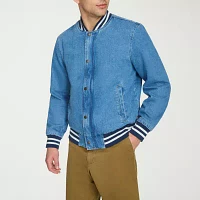 Levi's Mens Denim Wind Resistant Interior Pockets Midweight Bomber Jacket