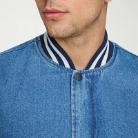 Levi's Mens Denim Wind Resistant Interior Pockets Midweight Bomber Jacket